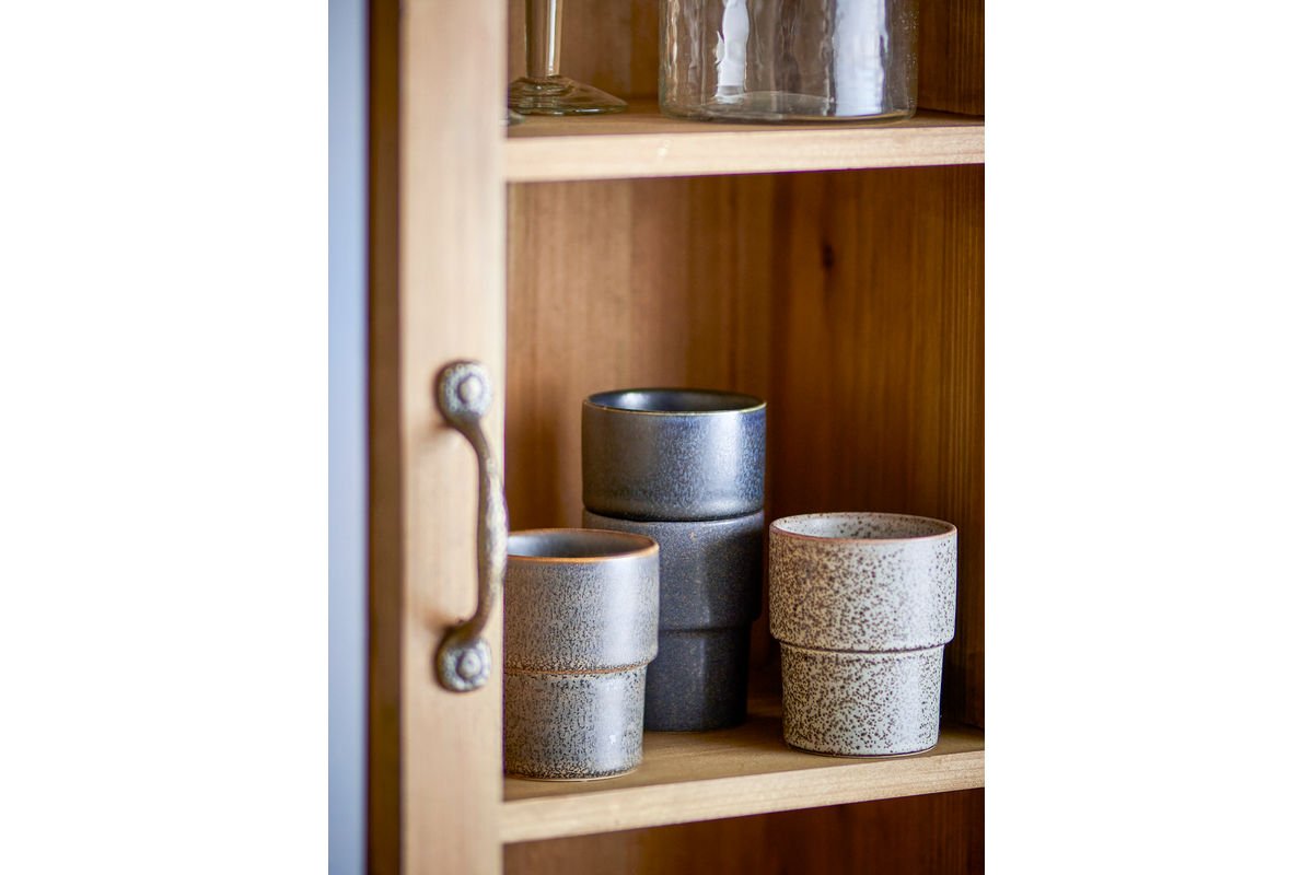 Bæger-sæt Varnö – Brun stentøj (4 dele)