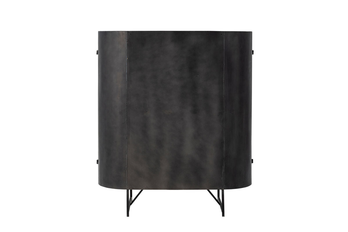 Kommode Elvara – Metalramme med wienervæv i naturfarve