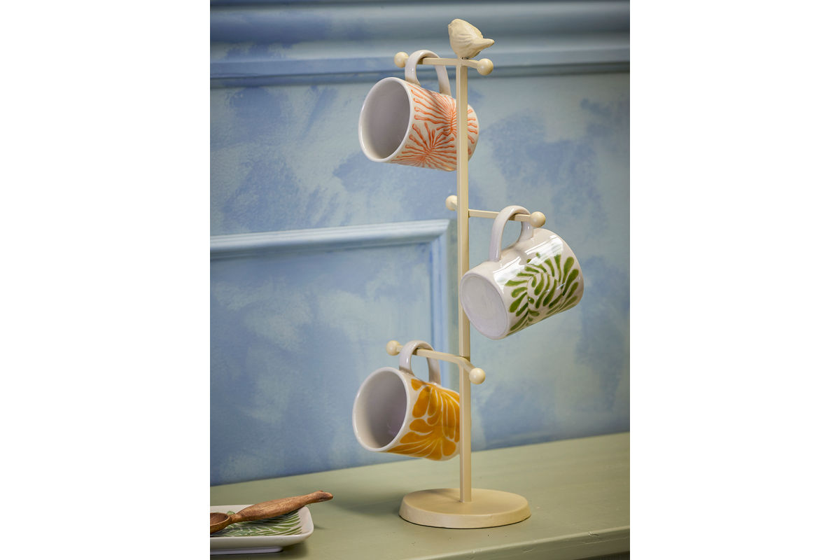 Bechersæt „Vexo“ – Blåt stentøj (3 dele)