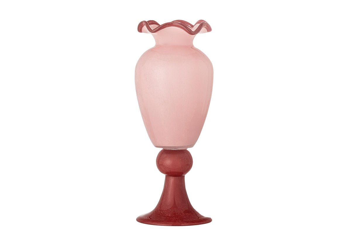 Vase „Roselle“ – Rosafarvet glas