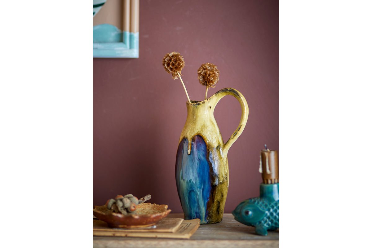 Vase „Marivo“ – Stentøj med metallisk glasur