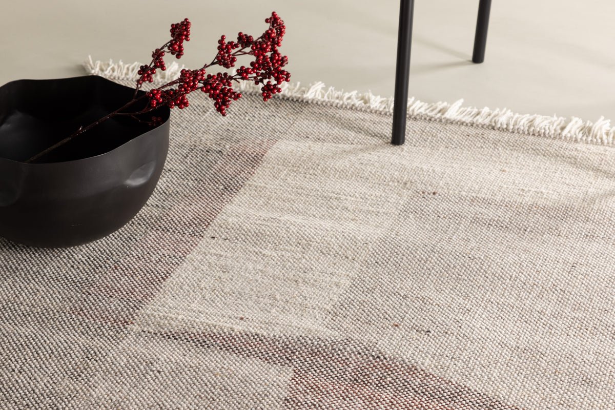 Tæppe Nerio – med frynser af uld & polyester