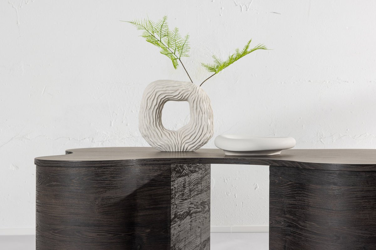 Sofabord Makron - i mørkt trælook
