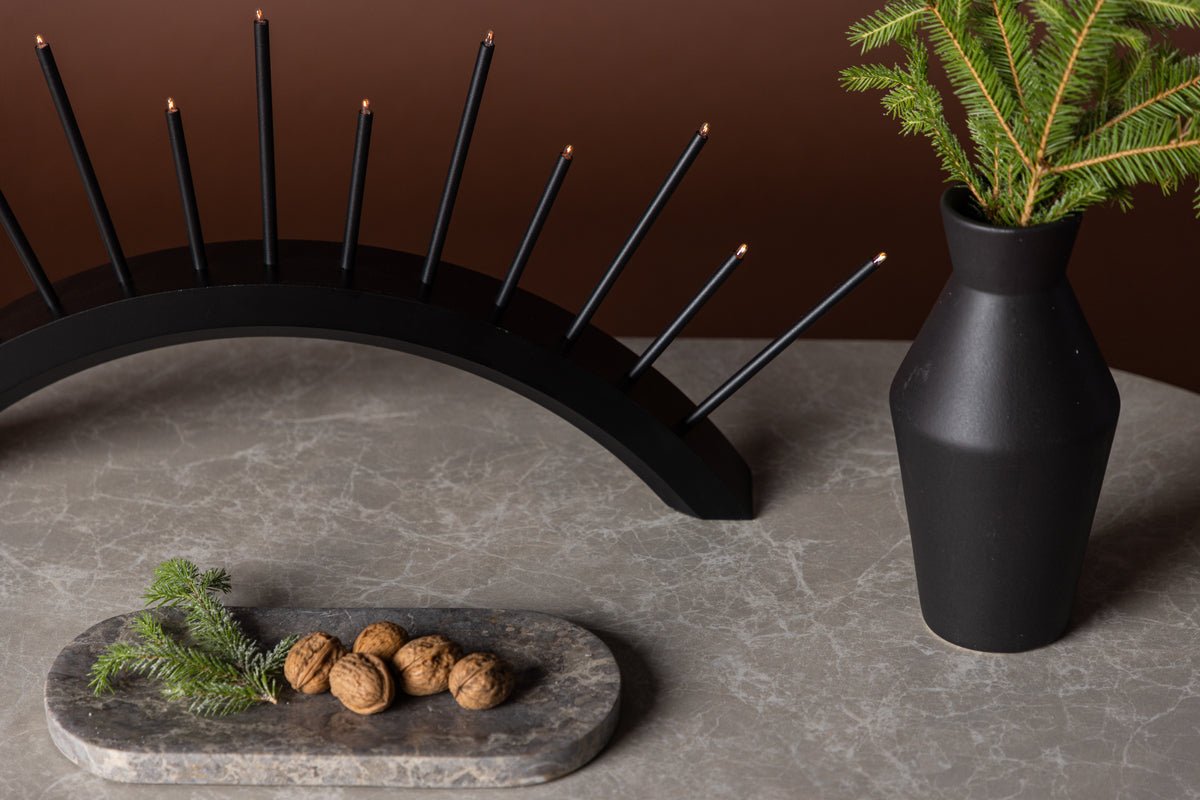 Julebelysning Lumin - Rundbuebelysning i Sort