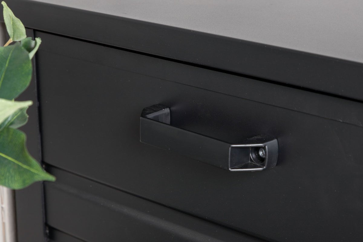 Havemøbel pude kasse Ludmilla - sort aluminiumsramme inkl. indvendig taske