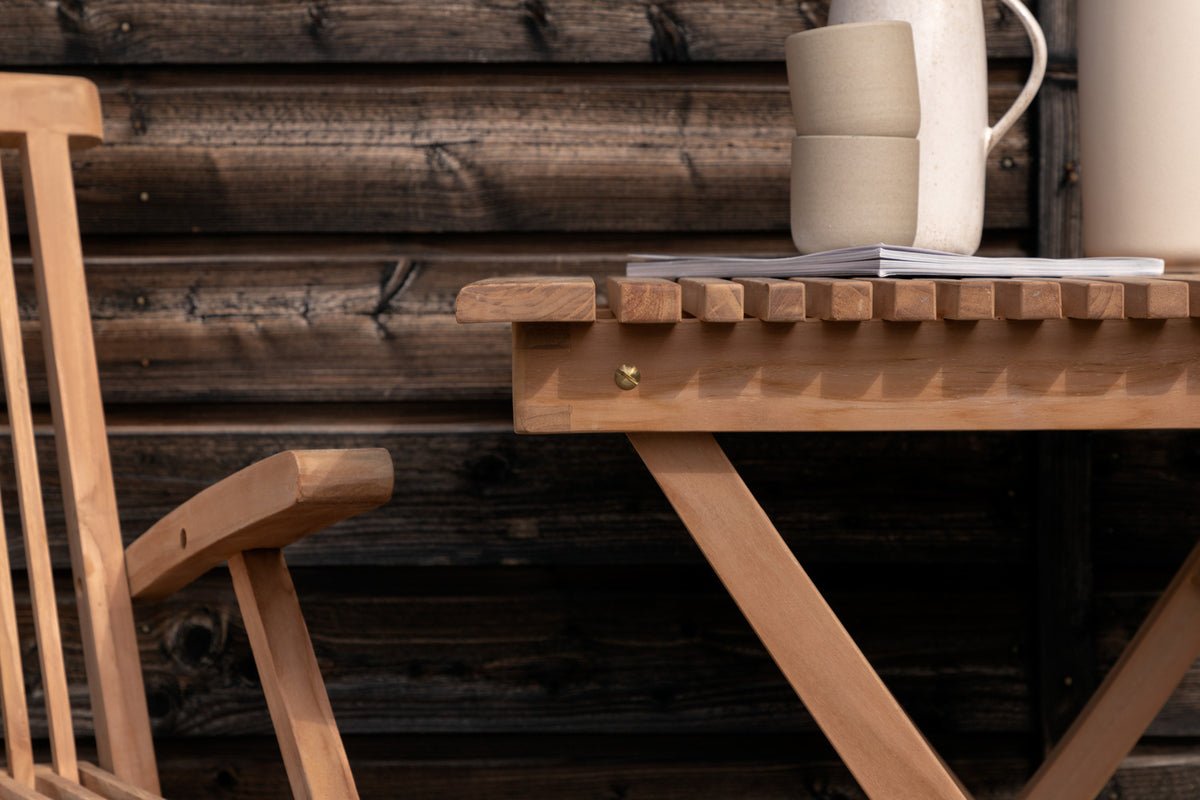 Gartentisch Taneva - et klapbord i høj kvalitet teaktræ