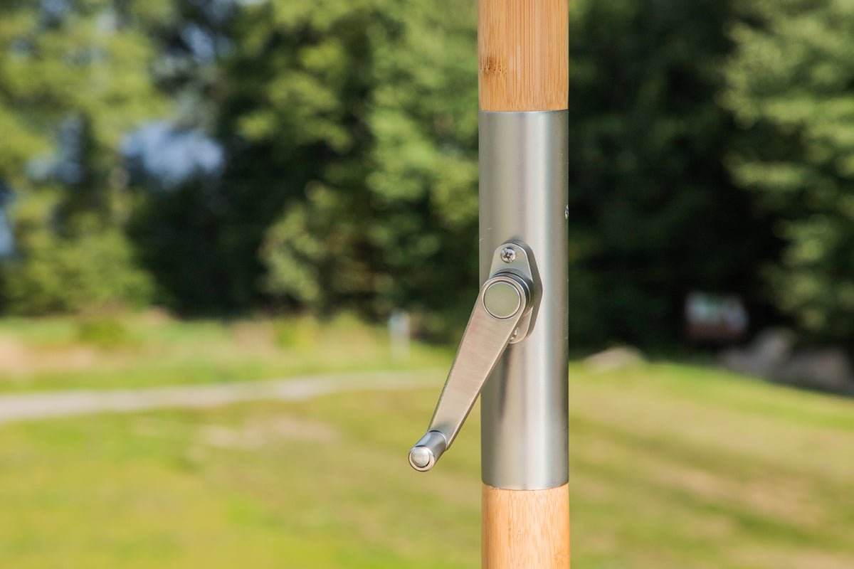 Havemøbel parasol Boho – Ø270 cm i valgfri Sort eller Grå