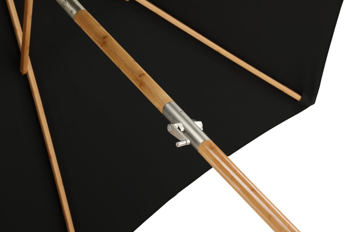 Havemøbel parasol Boho – Ø270 cm i valgfri Sort eller Grå