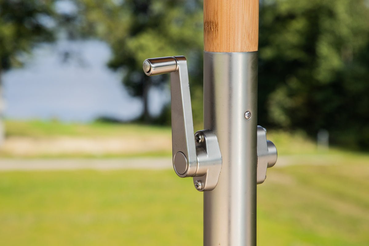 Havemøbel parasol Boho – Ø270 cm i valgfri Sort eller Grå