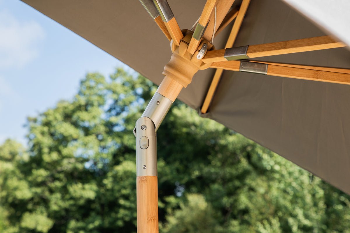 Havemøbel parasol Boho – Ø270 cm i valgfri Sort eller Grå