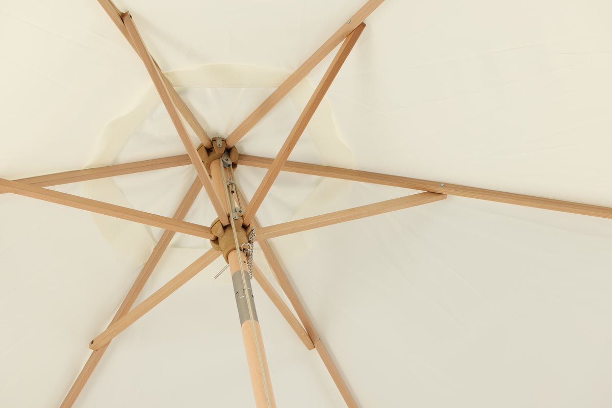 Havemøbel parasol Valenza – Ø250 cm i Sort eller Hvid