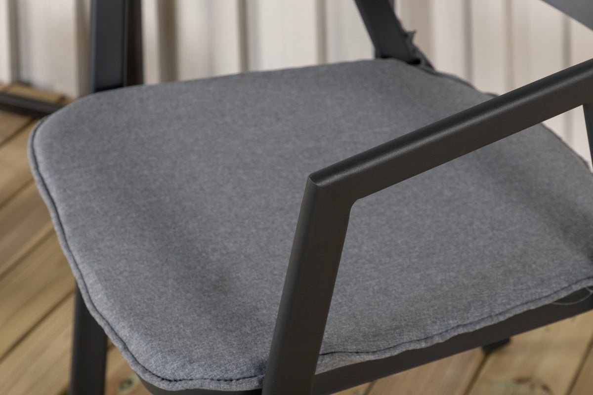 Havestol Sylt - i aluminium i sort