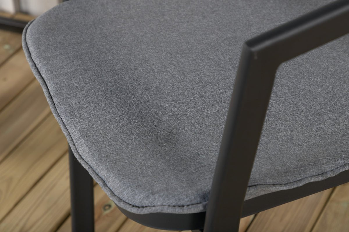 Havestol Sylt - i aluminium i sort