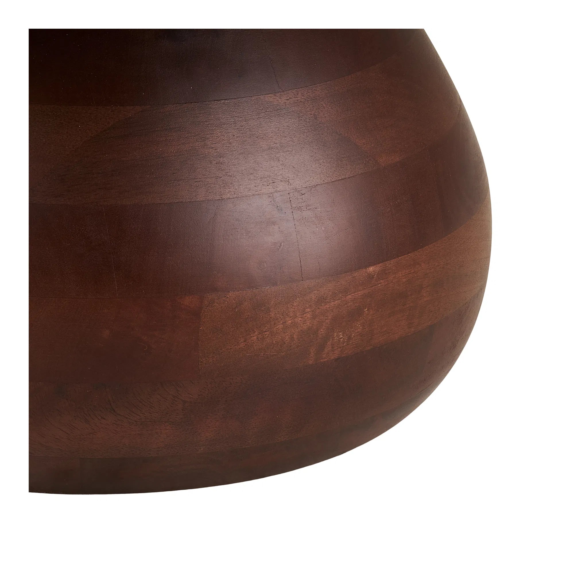 Sofabord Marvella – med marmorbordplade og buet fod i mangotræ