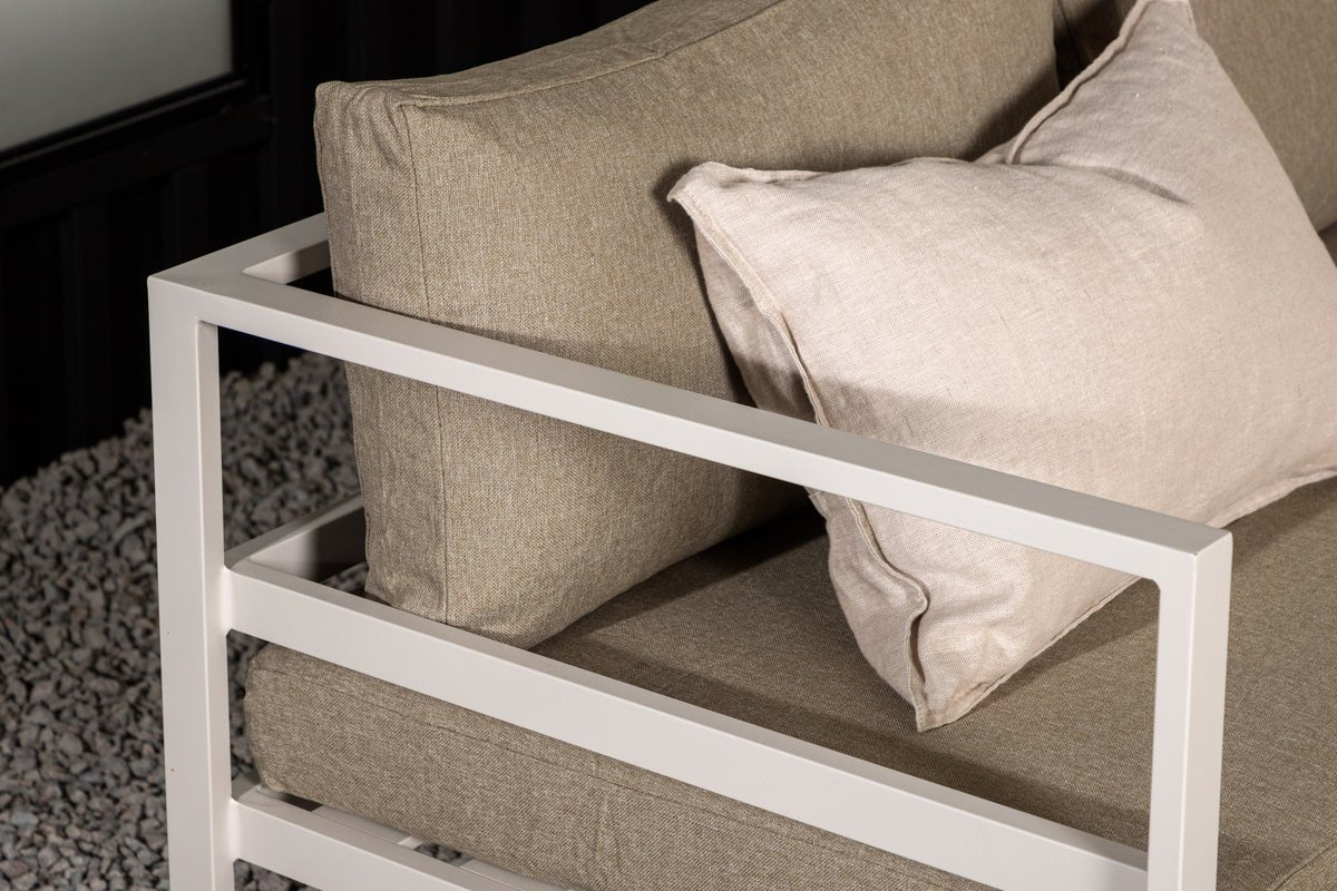 Havnebænk Modul Borelio - I beige eller brun aluminium