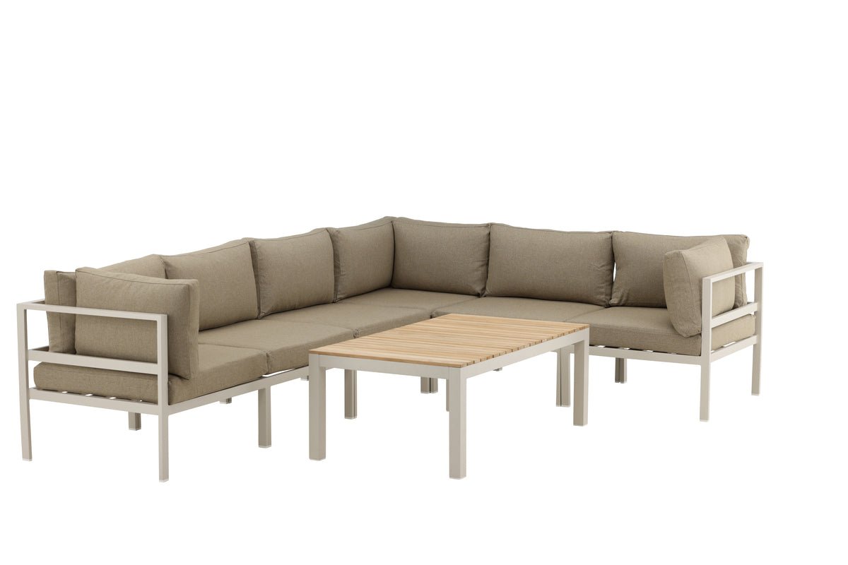 Havnebænk Modul Borelio - I beige eller brun aluminium