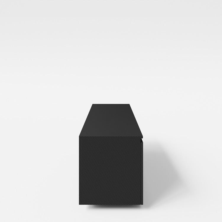 Minecraft Lowboard „BlockBase“ – med døre, konsolfag og LED-element