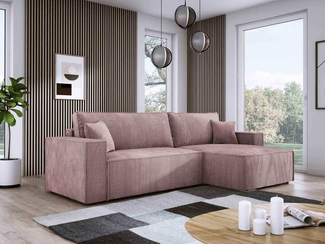 Designer Sofa Velanova mit Schlaffunktion und Stauraum