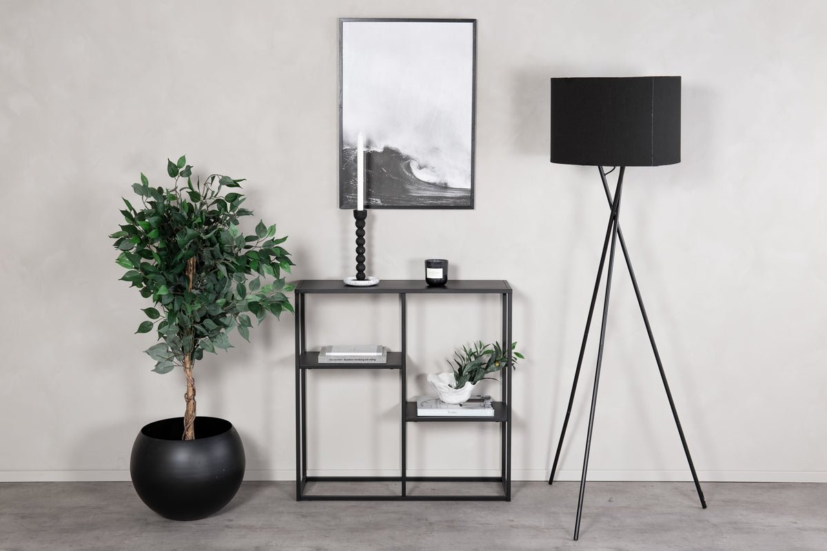 Regal Nerado – Sort metalreol i minimalistisk design