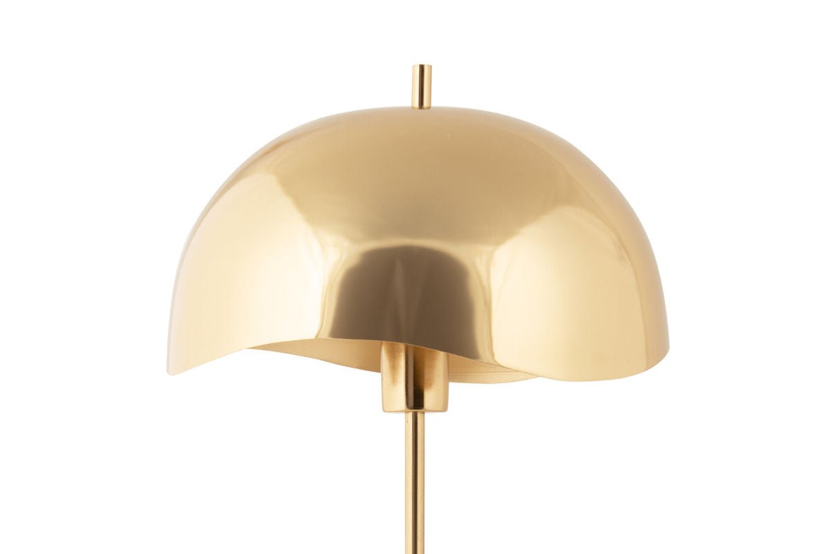 Bordlampe Vindor - Designlampe i jern med bølgeskærm