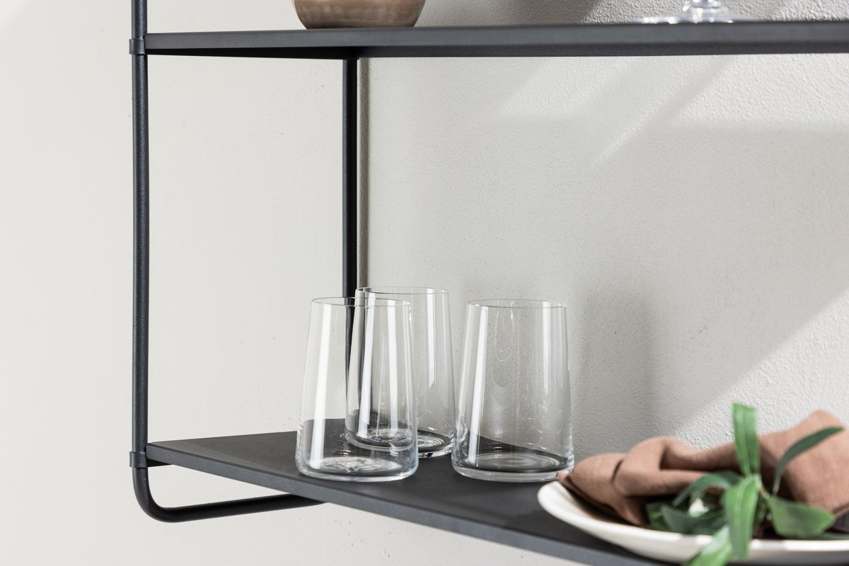 Væghylde Lyon – Væghylde i Beige eller Sort, lille & stor