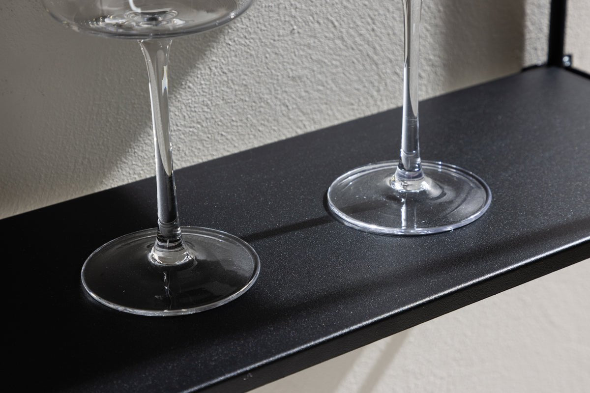 Væghylde Lyon – Væghylde i Beige eller Sort, lille & stor