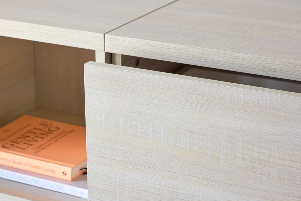 TV-Lowboard Skagen Whitewash – Lys skandinavisk design