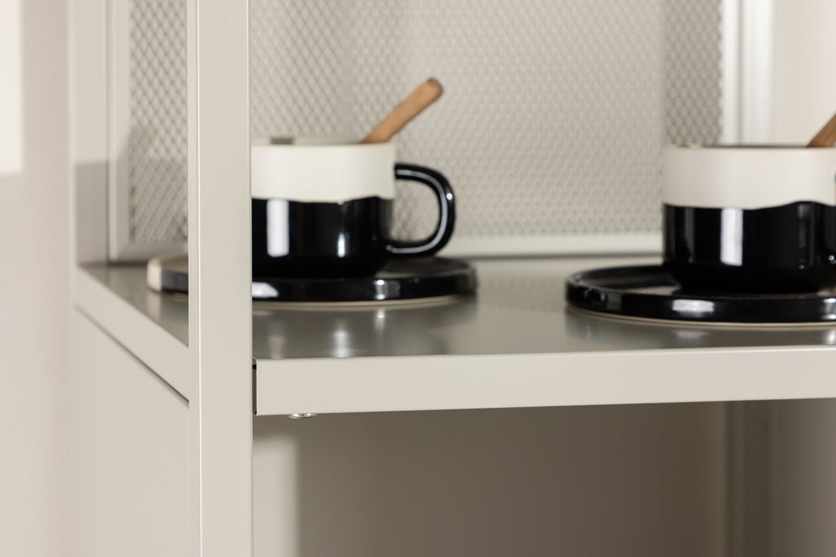 Regal Buenos Aires – højt fritstående reol i Beige med 4 rum