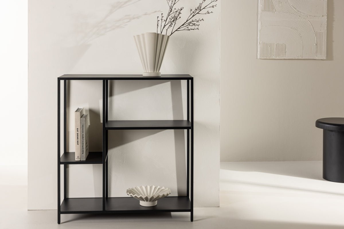 Regal Puno – Skænk med 3 hylder i Sort