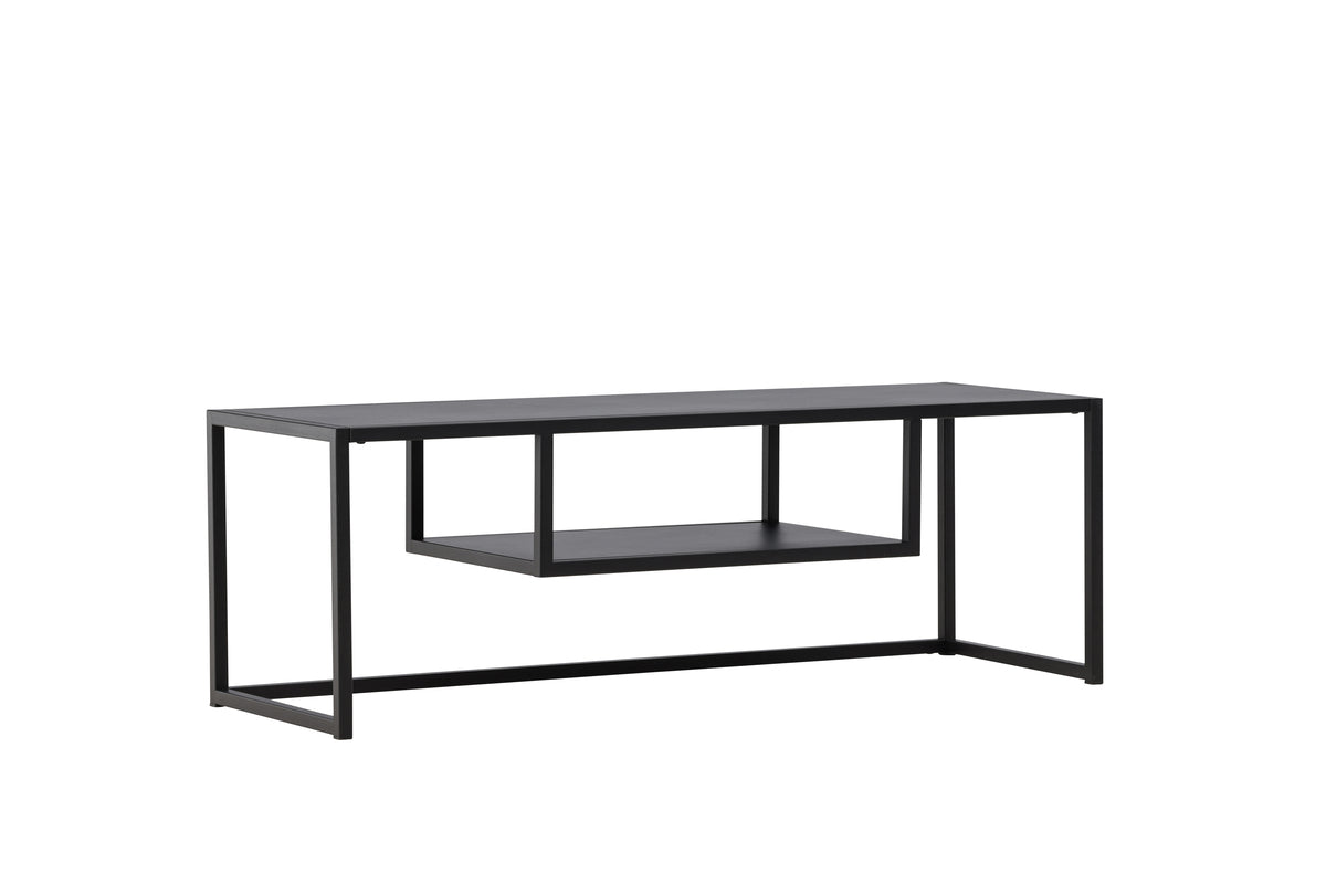 Designer TV-Lowboard Arvigo – Beige/Sort, Mat, af stål