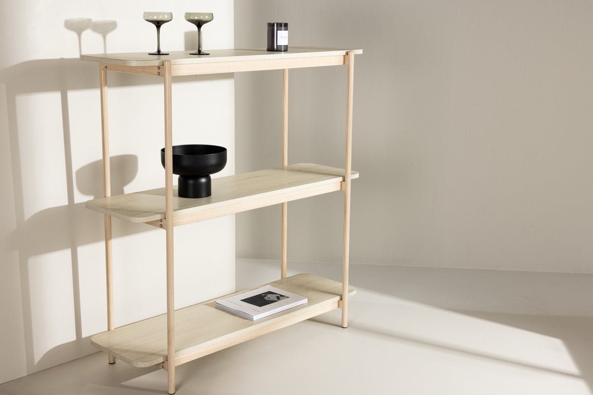 Regal Heim – 3-etagers reol i whitewash