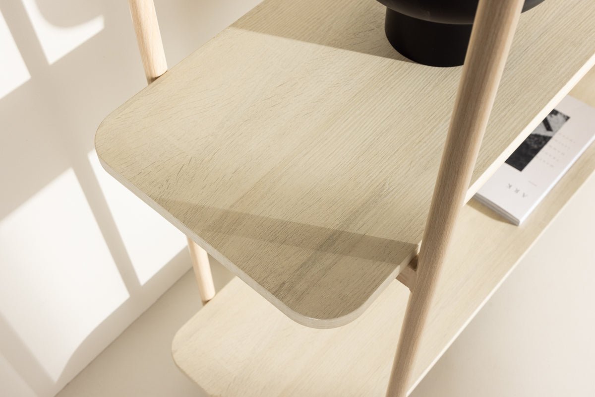 Regal Heim – 3-etagers reol i whitewash