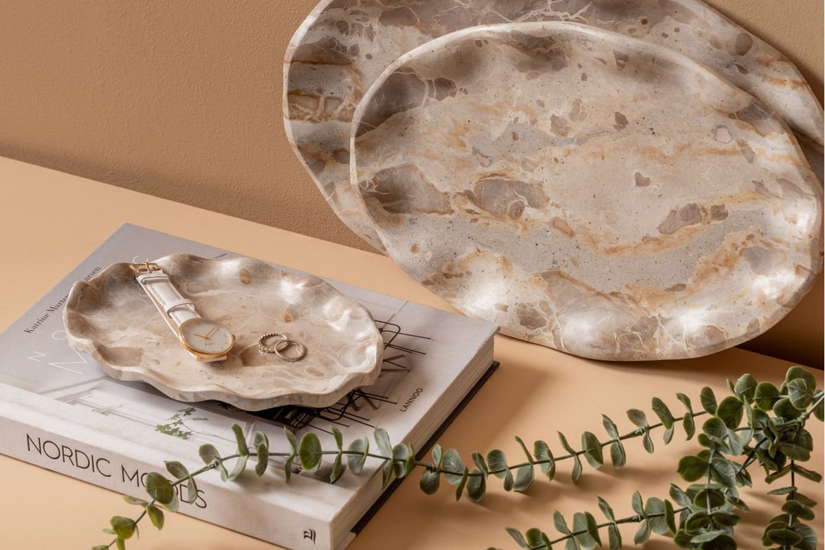 Skål Averelle – fremstillet af marmor / Blomsterformet