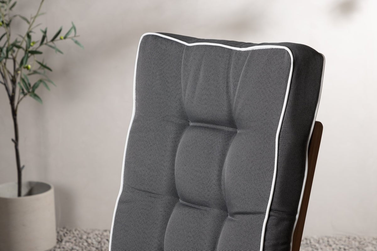 Garten 3-pak - Stolkissen Jill af polyester, mørkegrå