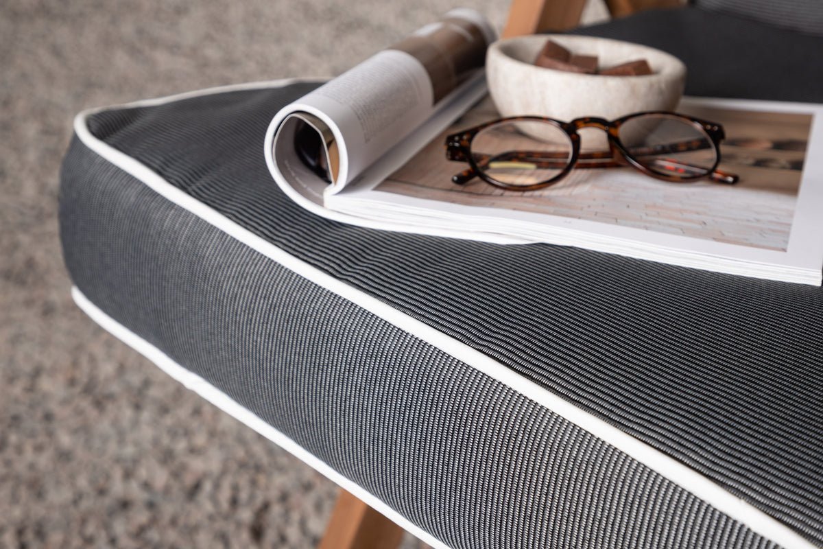 Garten 3-pak - Stolkissen Jill af polyester, mørkegrå