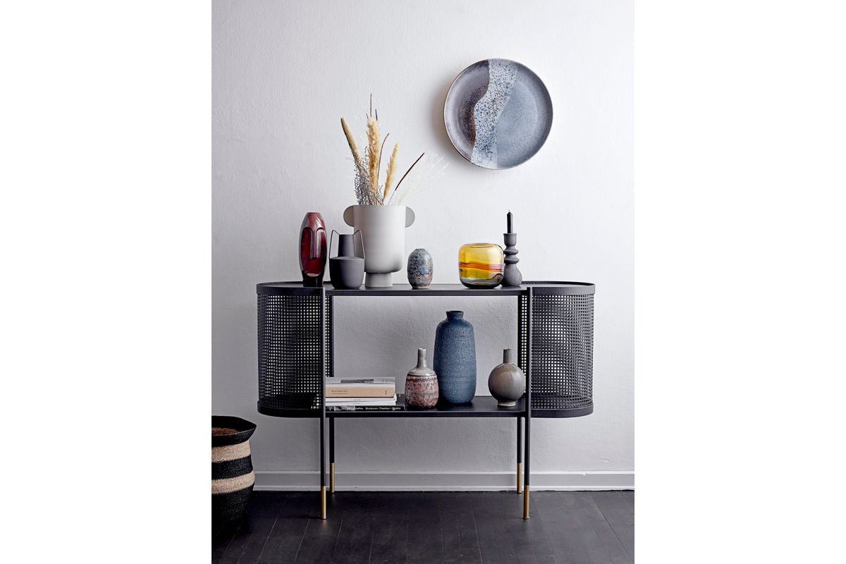 Vase "Darmare" - sort Metalvase