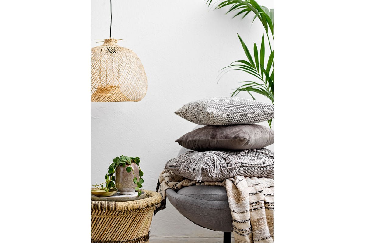 Pendelleuchte „Balisystle“ – aus Bambusgeflecht