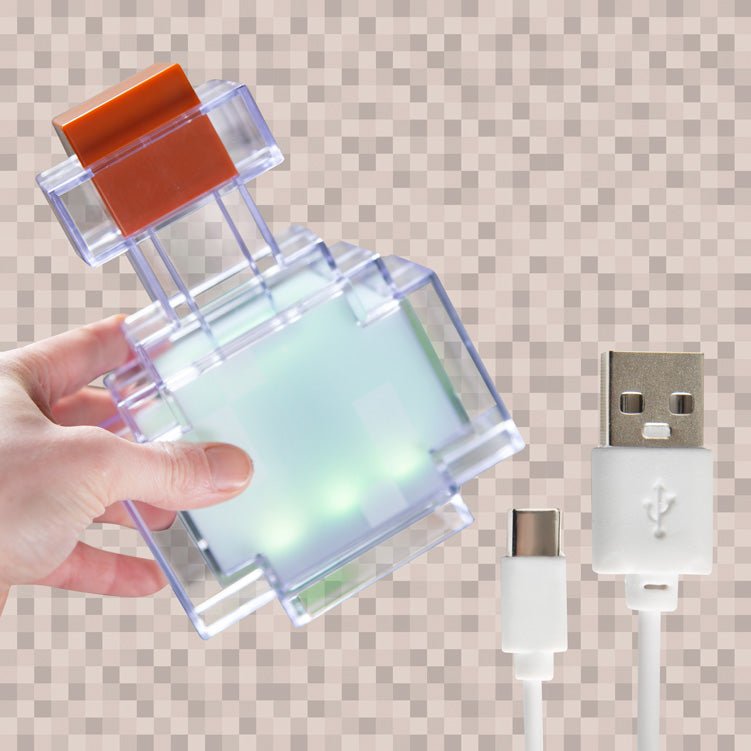 Minecraft LED-lys „Eliksir“ – Farveskift ved rystning