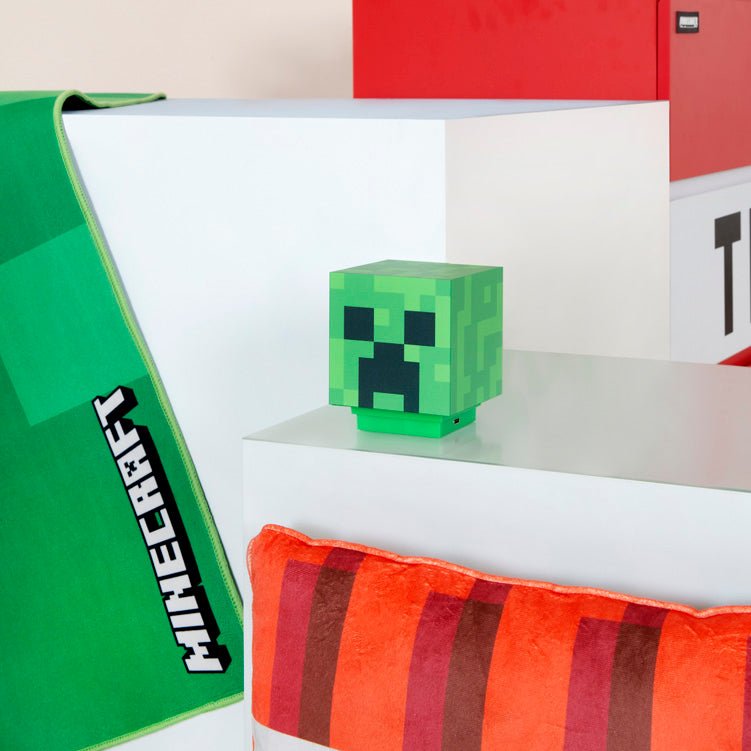 Minecraft LED-lampe „Creeper“ – lysfigur med batteri