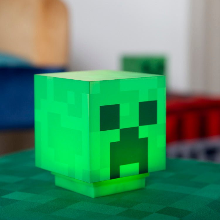 Minecraft LED-lampe „Creeper“ – lysfigur med batteri