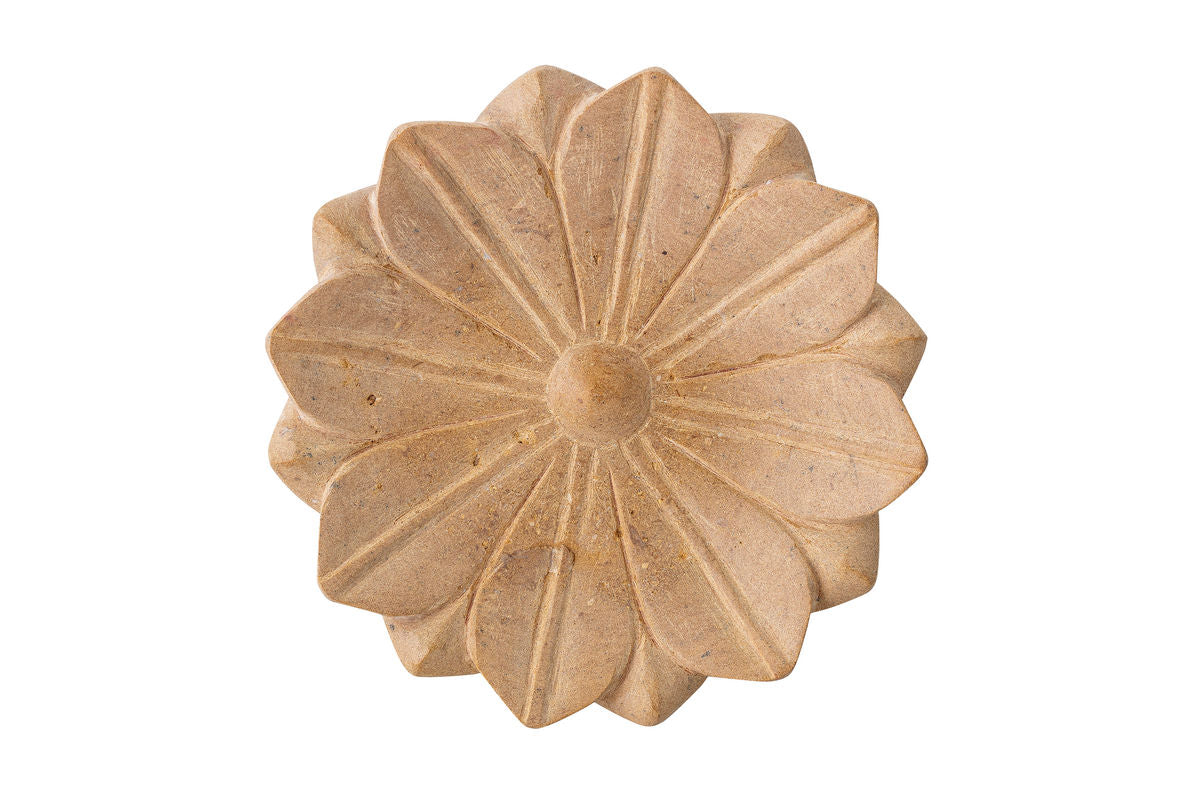 Skål Calma – Marmor i sandfarvet naturton