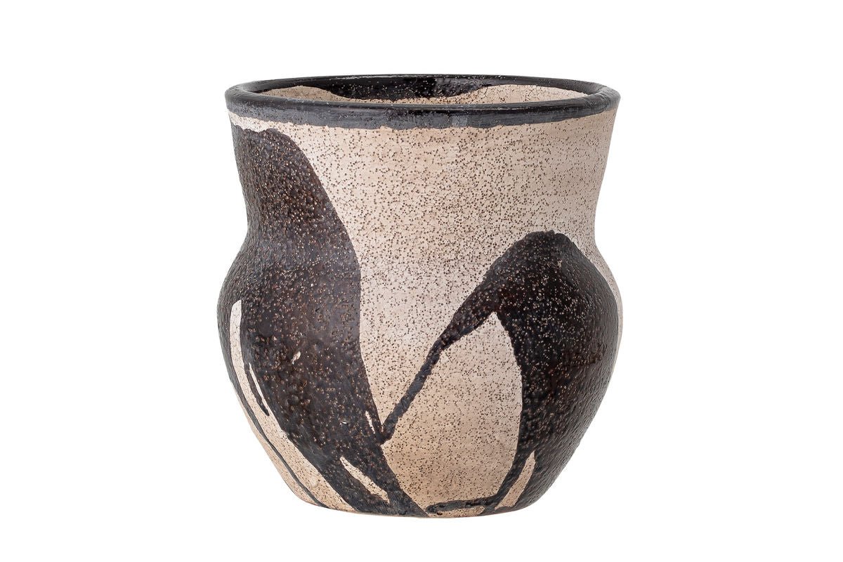 Deko-blomsterpotte Arosa – Håndlavet design i sort