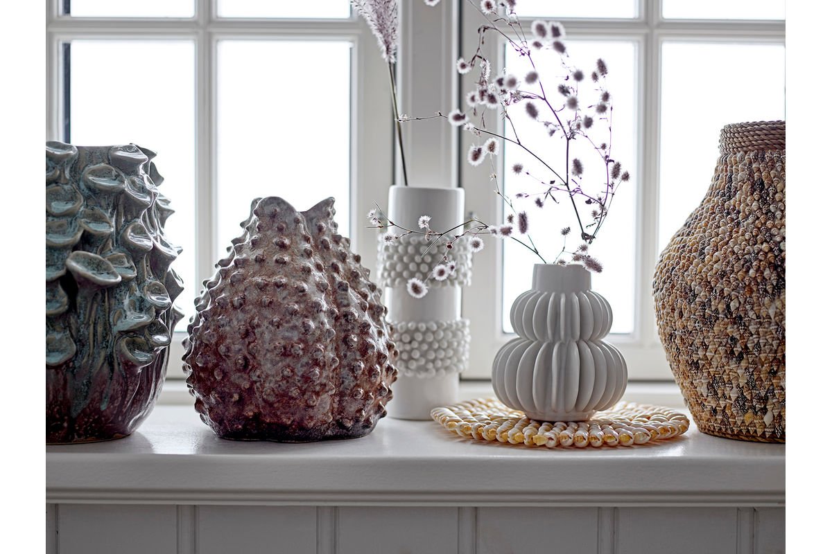 Vase „Nordia“ – Stentøj i Hvid