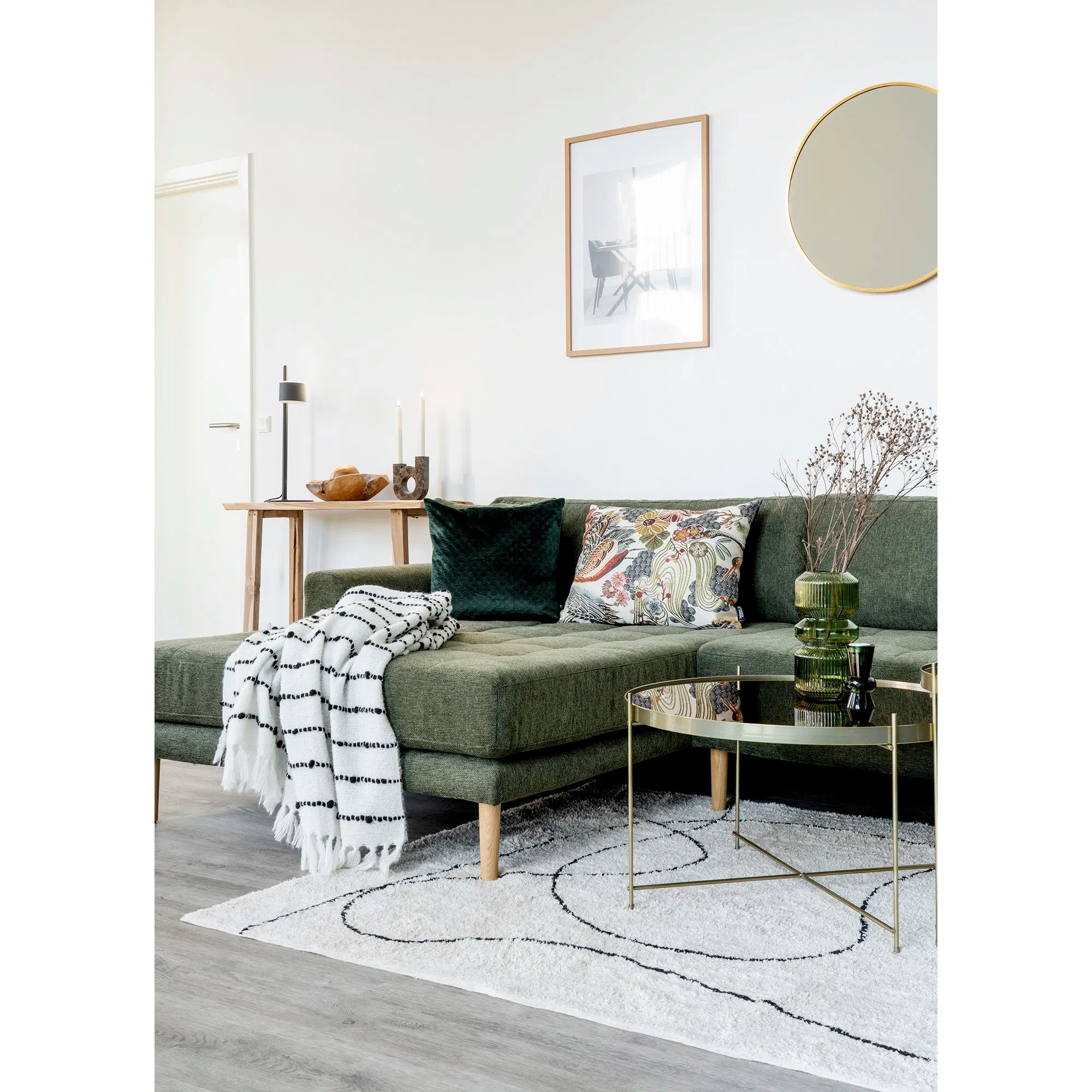 Tæppe Arenzo – Moderne bomuldstæppe med abstrakt mønster, 160x230 cm