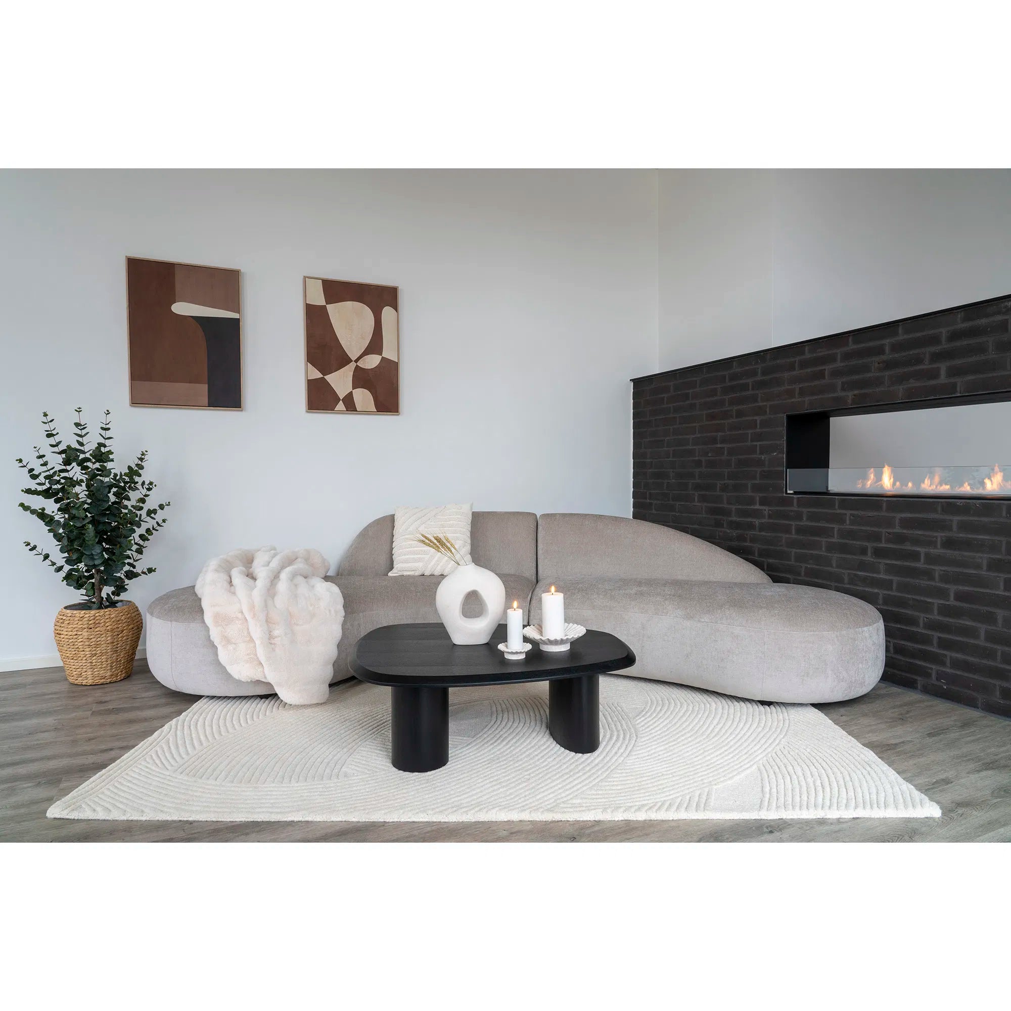 Tæppe Arivon – Håndtuftet elegance - 100% uld, 160x230 cm