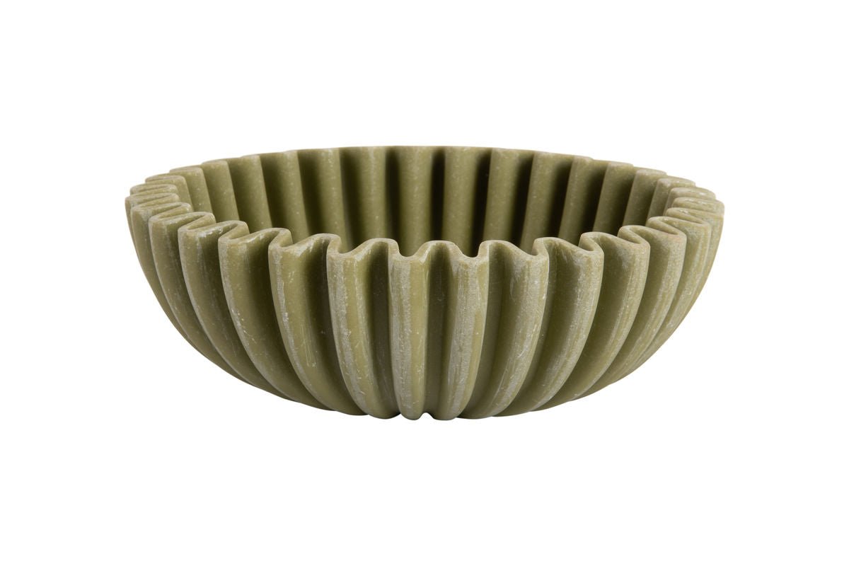 Schale Zorin klein  – gefertigt aus Polyresin / Wellenform