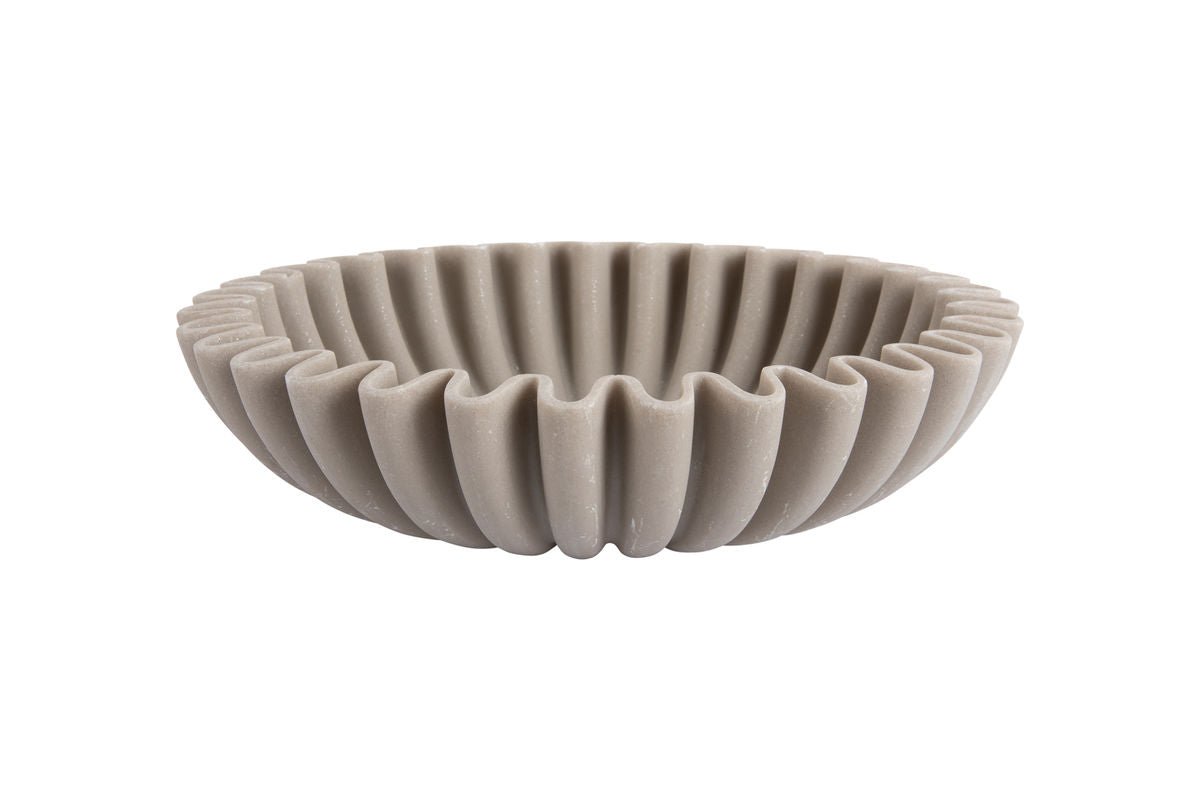 Schale Zorin groß – gefertigt aus Polyresin / Wellenform