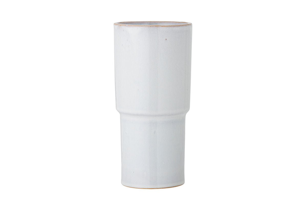 Vase Liz - Hvid, af stentøj