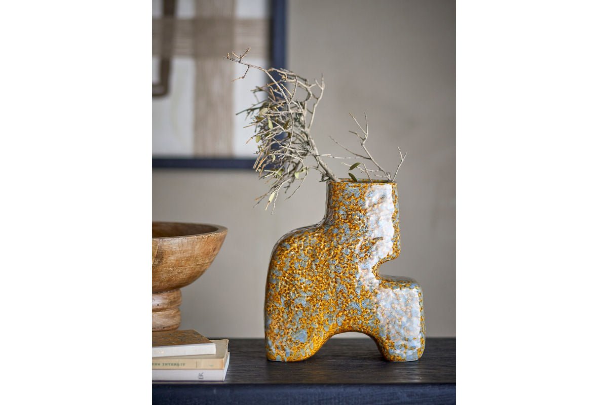 Vase „Solena“ – Stentøj i Brun