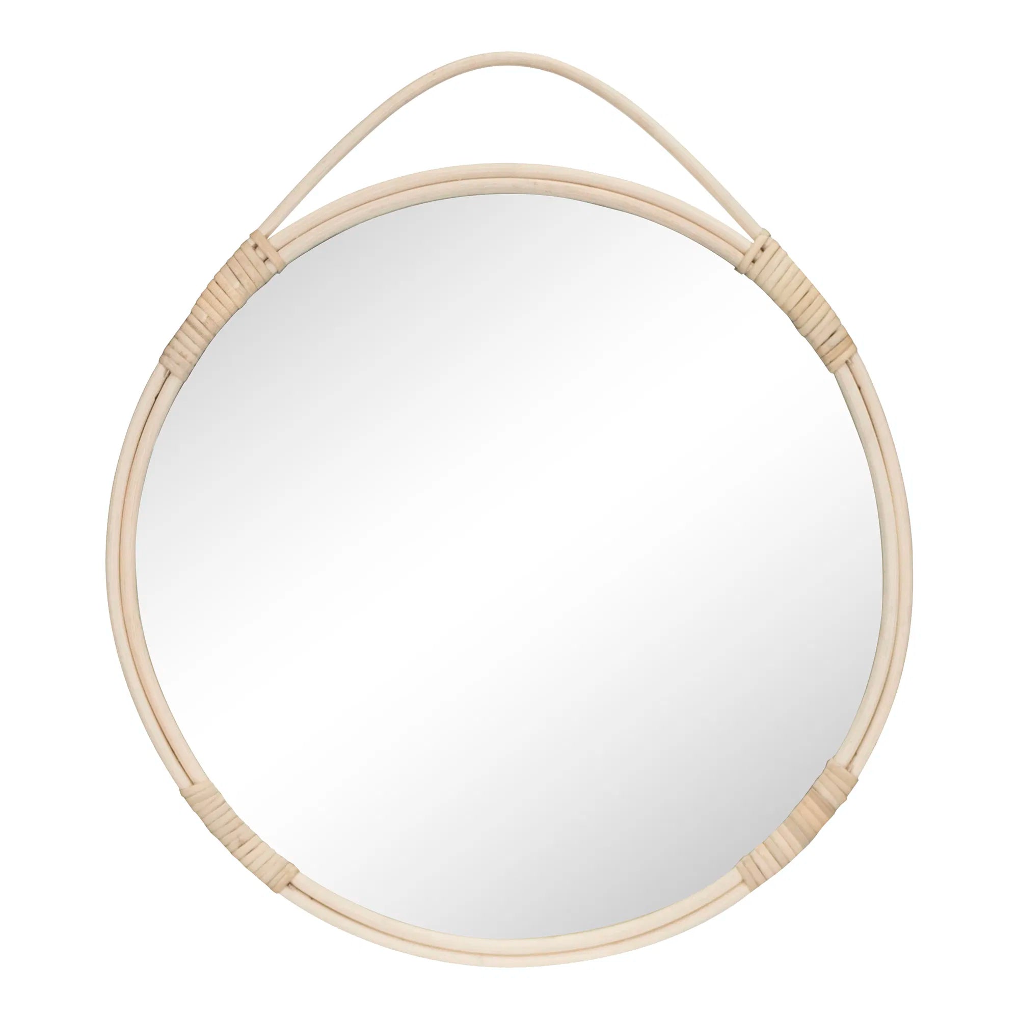 Spiegel Rivano – Rattan-design i natur (Ø50 cm)